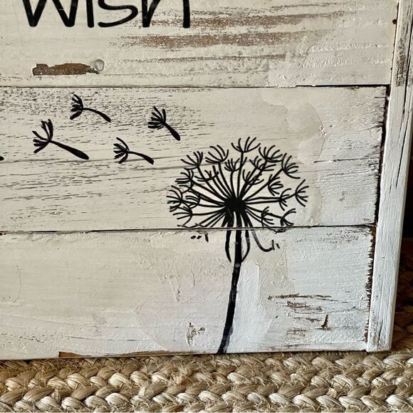 Handcrafted Reclaimed Dandelion Wood Sign Some See a Weed…Wish Rustic Decor - Picture 8 of 15